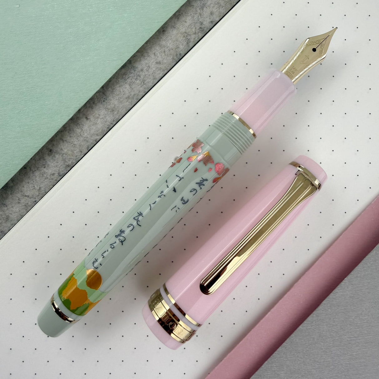 Sailor Pro Gear Slim Fountain Pen - Season Waka Poetry - Spring