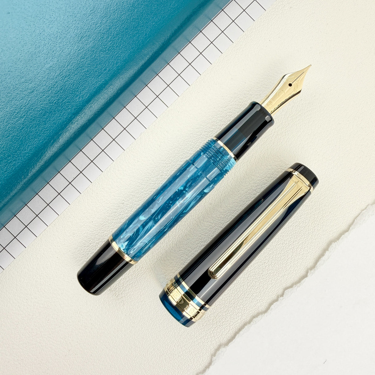 Sailor Rencontre Mini Fountain Pen - La Mer