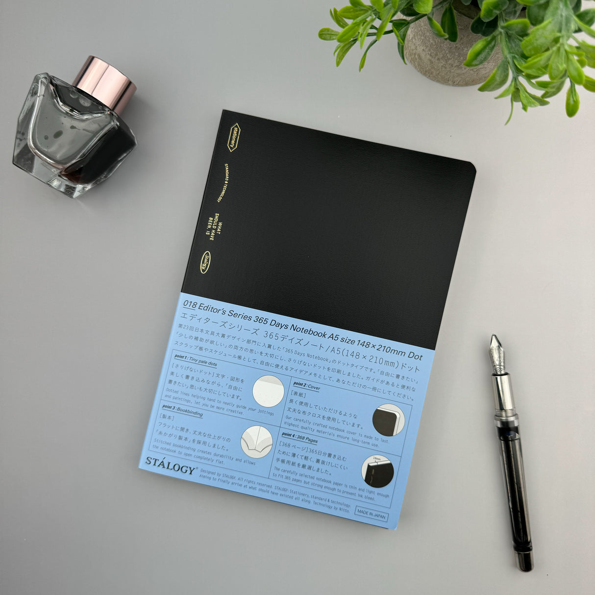 Stalogy 365 Day Notebook - A5 - Dot