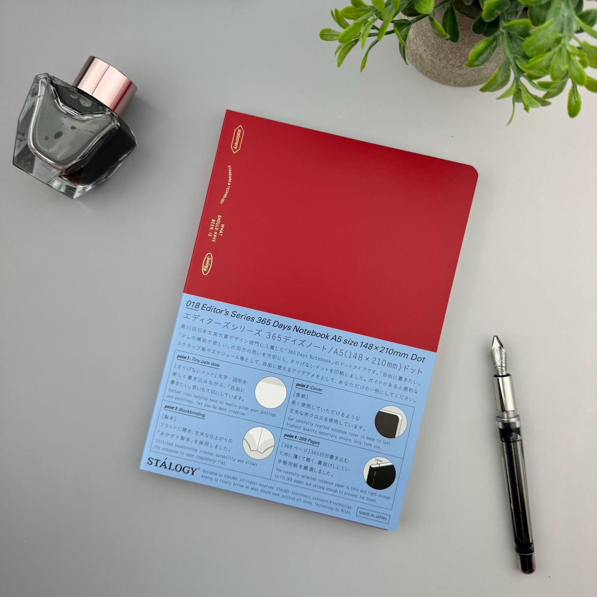 Stalogy 365 Day Notebook - A5 - Dot