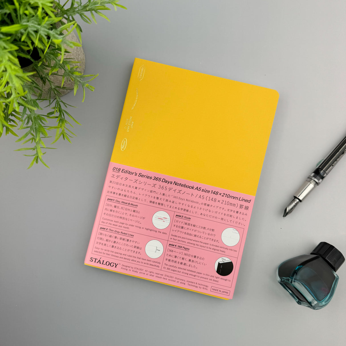 Stalogy 365 Day Notebook - A5 - Ruled