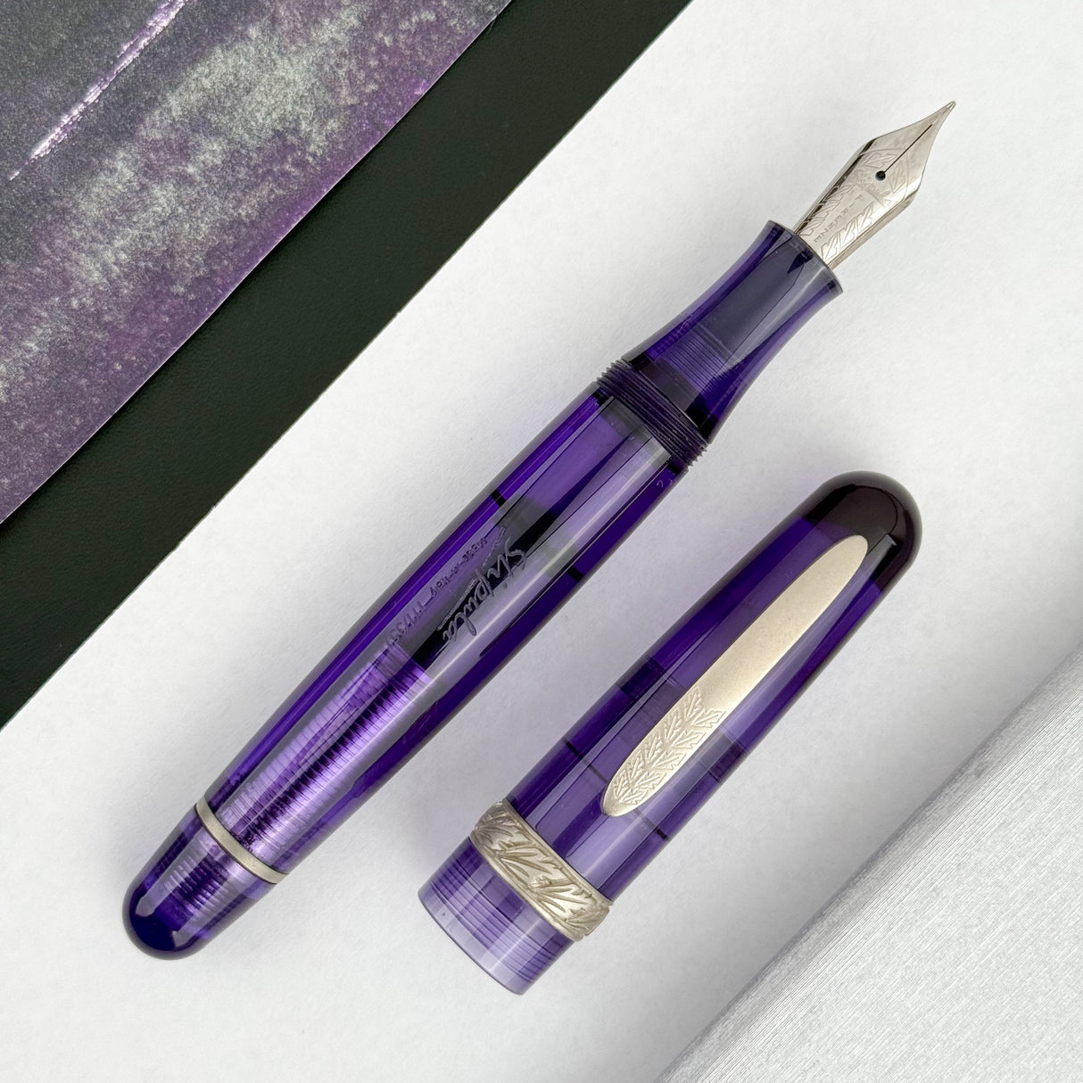 Stipula Rainbow Etruria Fountain Pen - Clear Purple