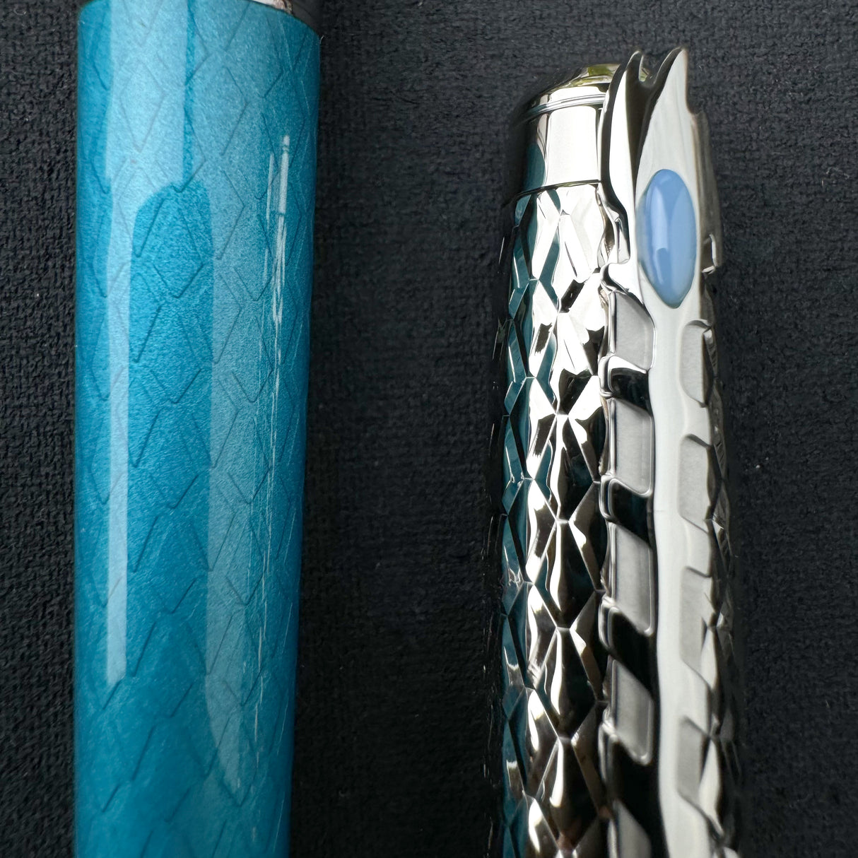 S.T. Dupont Line D Eternity Fountain Pen - Ice Blue (Special Edition)