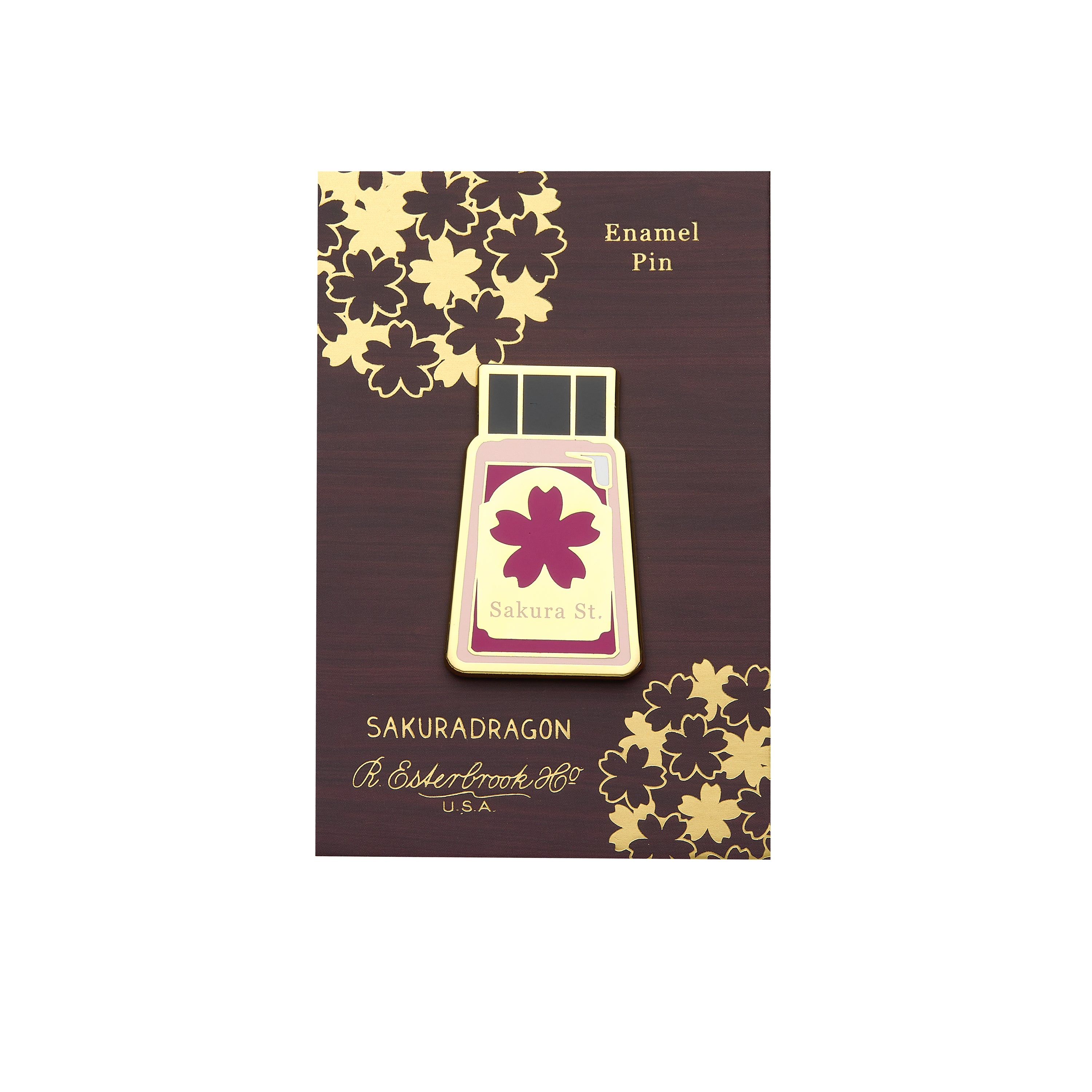 Esterbrook x Sakuradragon Sakura Street Ink Lapel Pin – Atlas