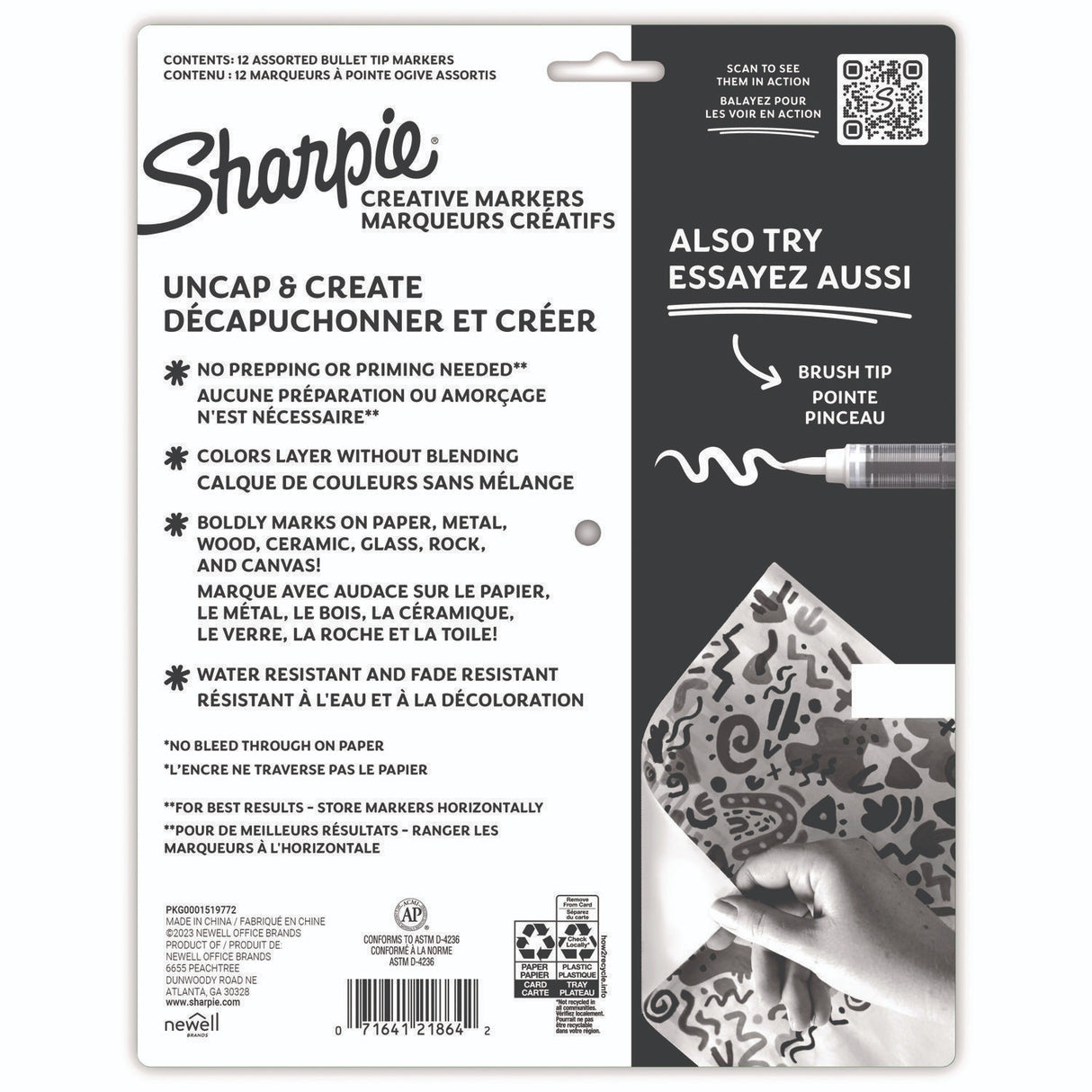 Sharpie Creative Markers - Medium Bullet Tip - 12/Pack