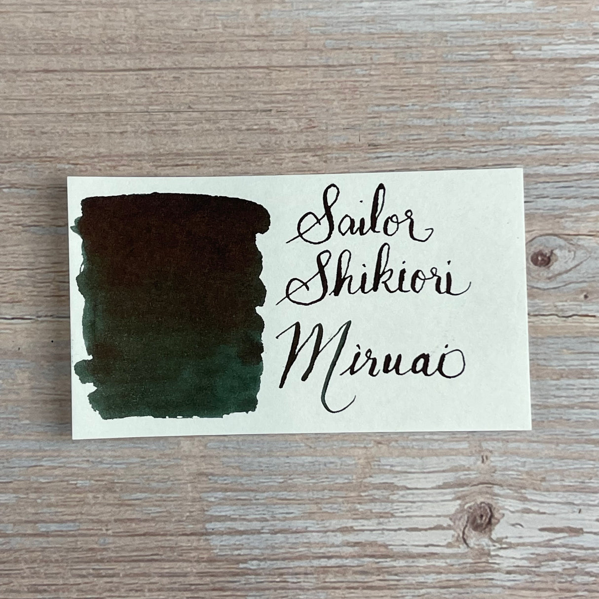 Sailor Shikiori Ink Cartridges - Miruai (Dark Green) (New)