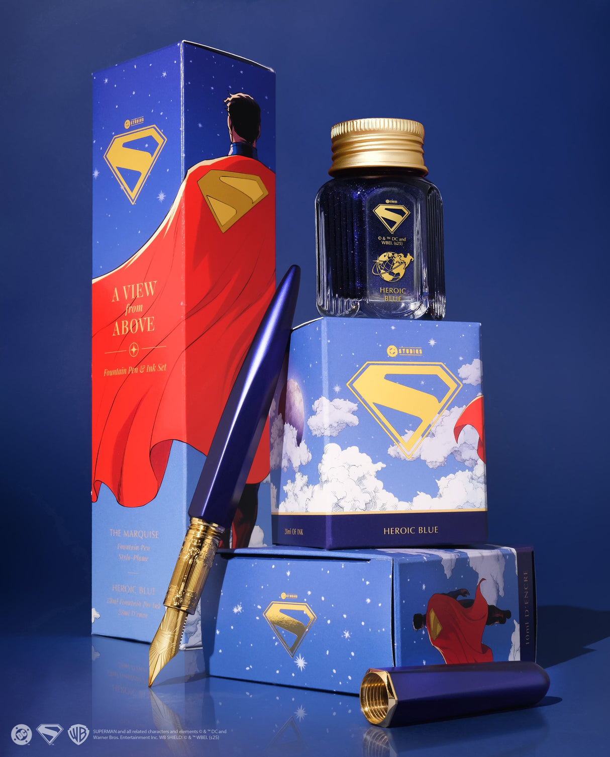 Ferris Wheel Press Superman Fountain Pen Set - A View From Above (Special Edition)(Doorbuster)