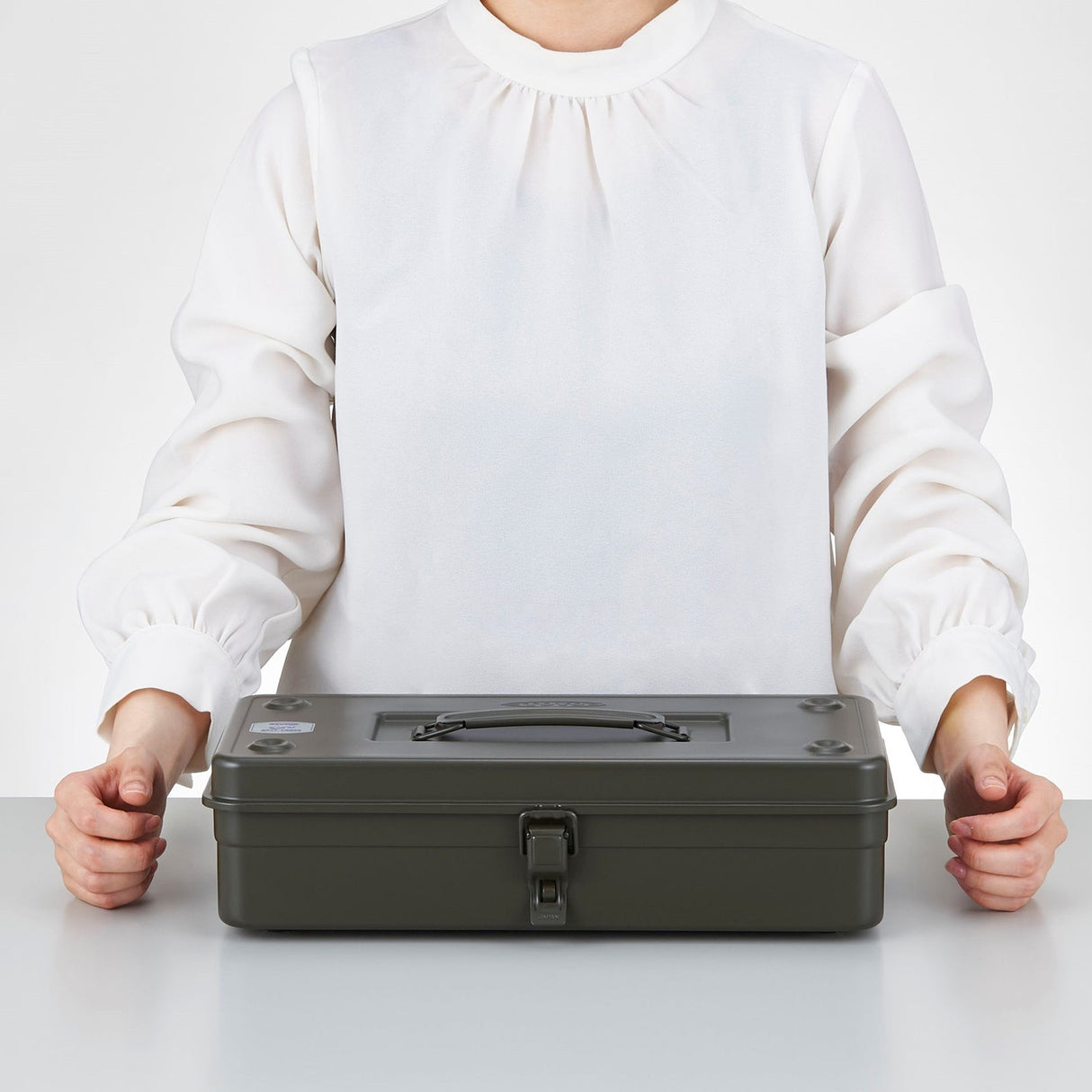 Toyo Trunk Shape Toolbox T-350 - Moss Green (Doorbuster)