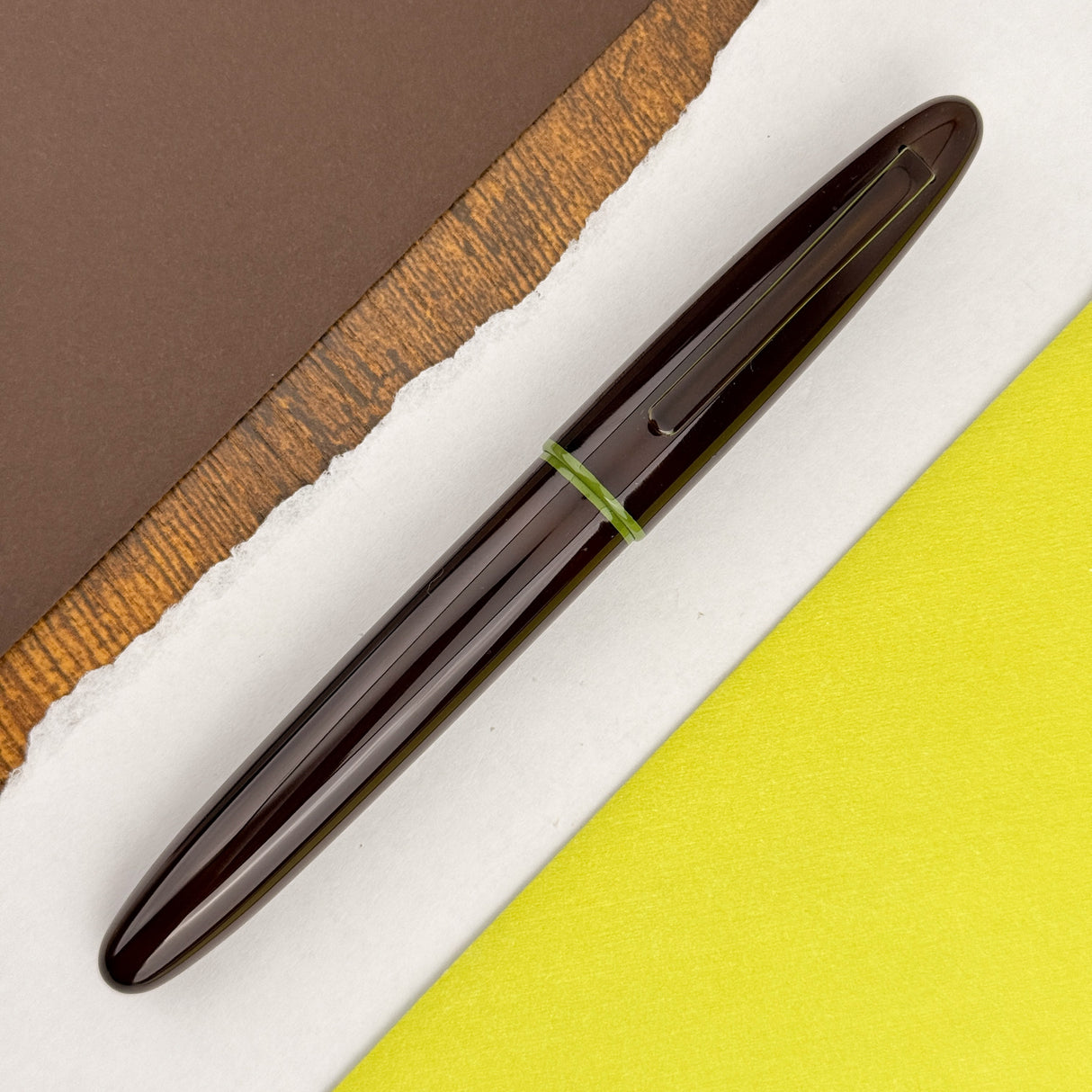 Taccia Miyabi Earth Fountain Pen - Heki Tamenuri (Limited Edition)