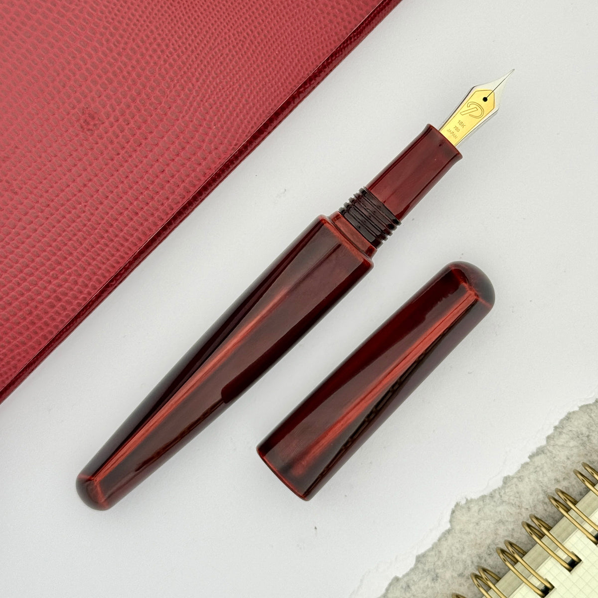 TACCIA Palisades Tanto XL Fountain Pen - Toki Tamenuri (Limited Edition)