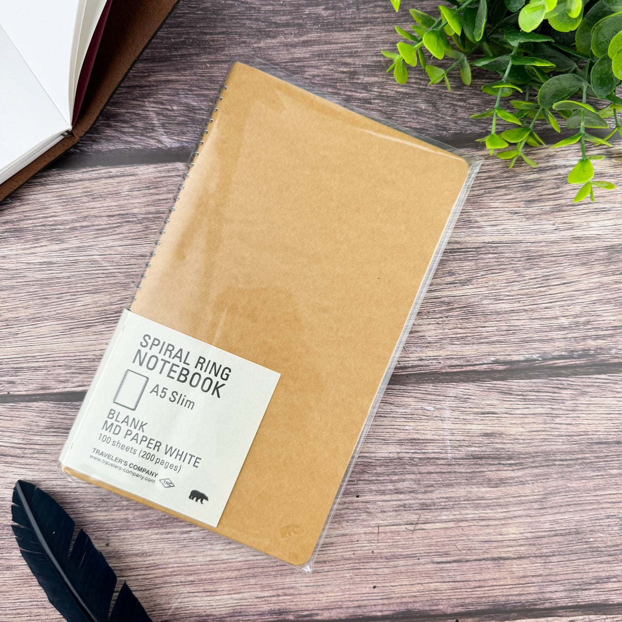 Travelers A5 Slim Notebook w/ MD Paper White - Blank