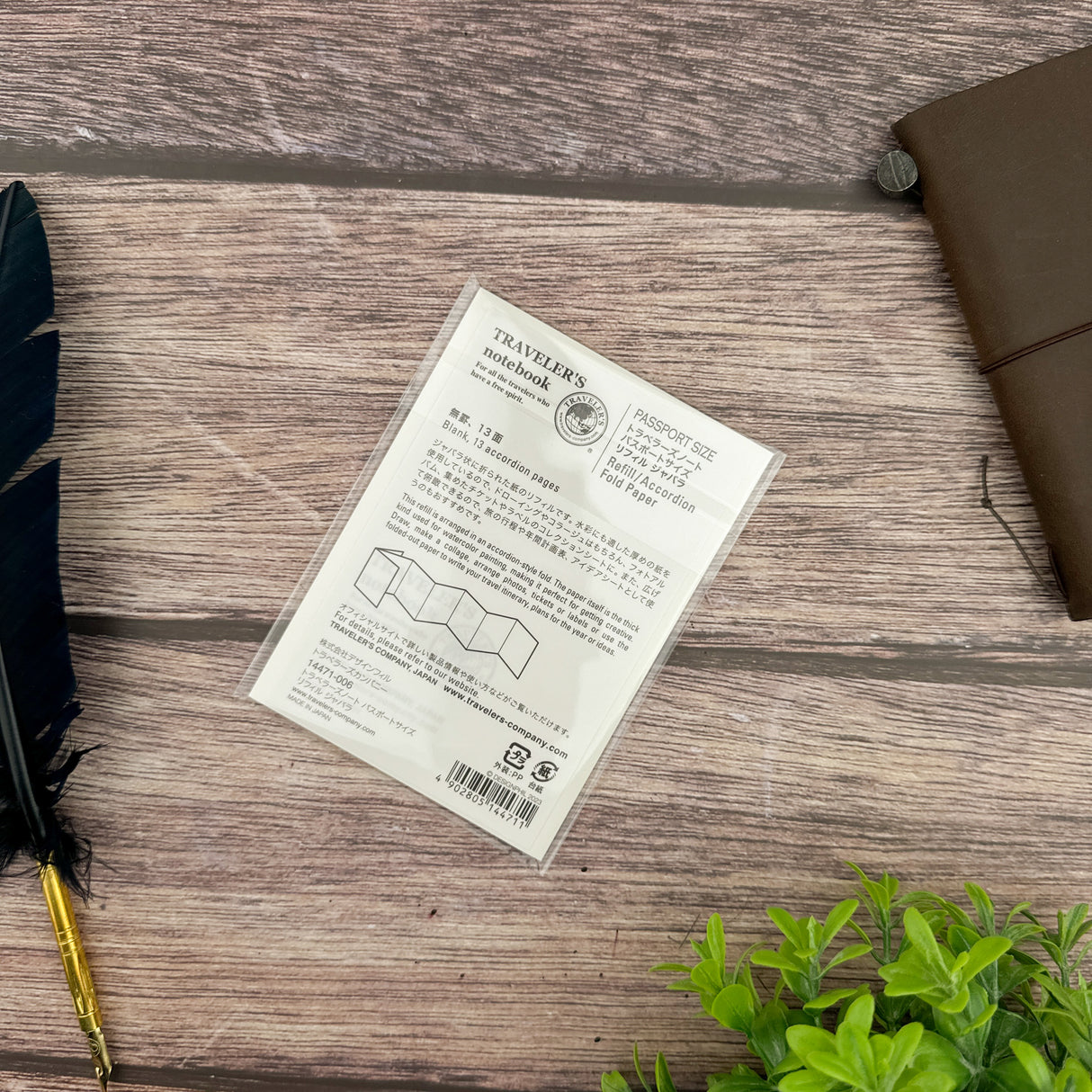 Traveler's Accordion Fold Paper - Passport Size