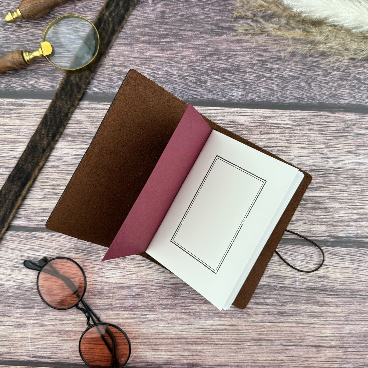 Traveler's Leather Notebook - Passport Size - Brown