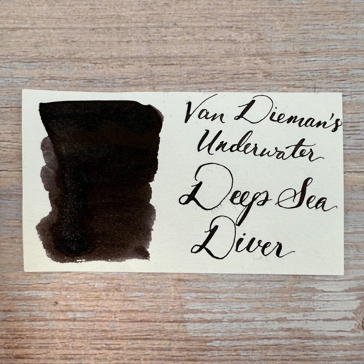 Van Dieman's Underwater - Deep Sea Diver - Shimmer Ink
