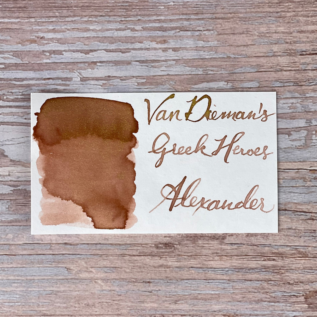 Van Dieman's Greek Heroes - Alexander Shimmering 30ml Bottled Ink