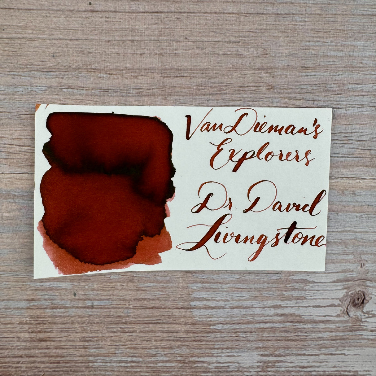 Van Dieman's Explorers - Dr. David Livingstone - 30ml Bottled Ink