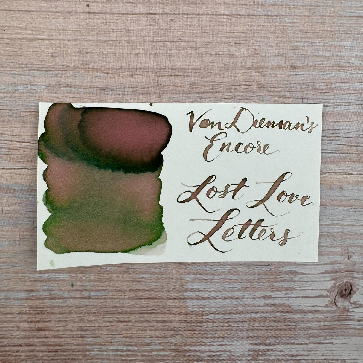 Van Dieman's Encore - Lost Love Letters - 40ml Bottled Ink
