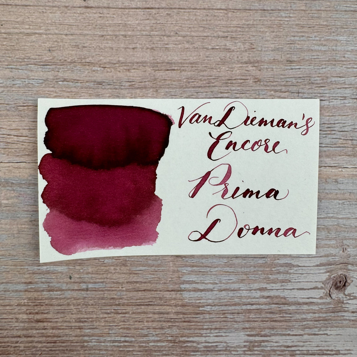 Van Dieman's Encore - Prima Donna - 40ml Bottled Ink