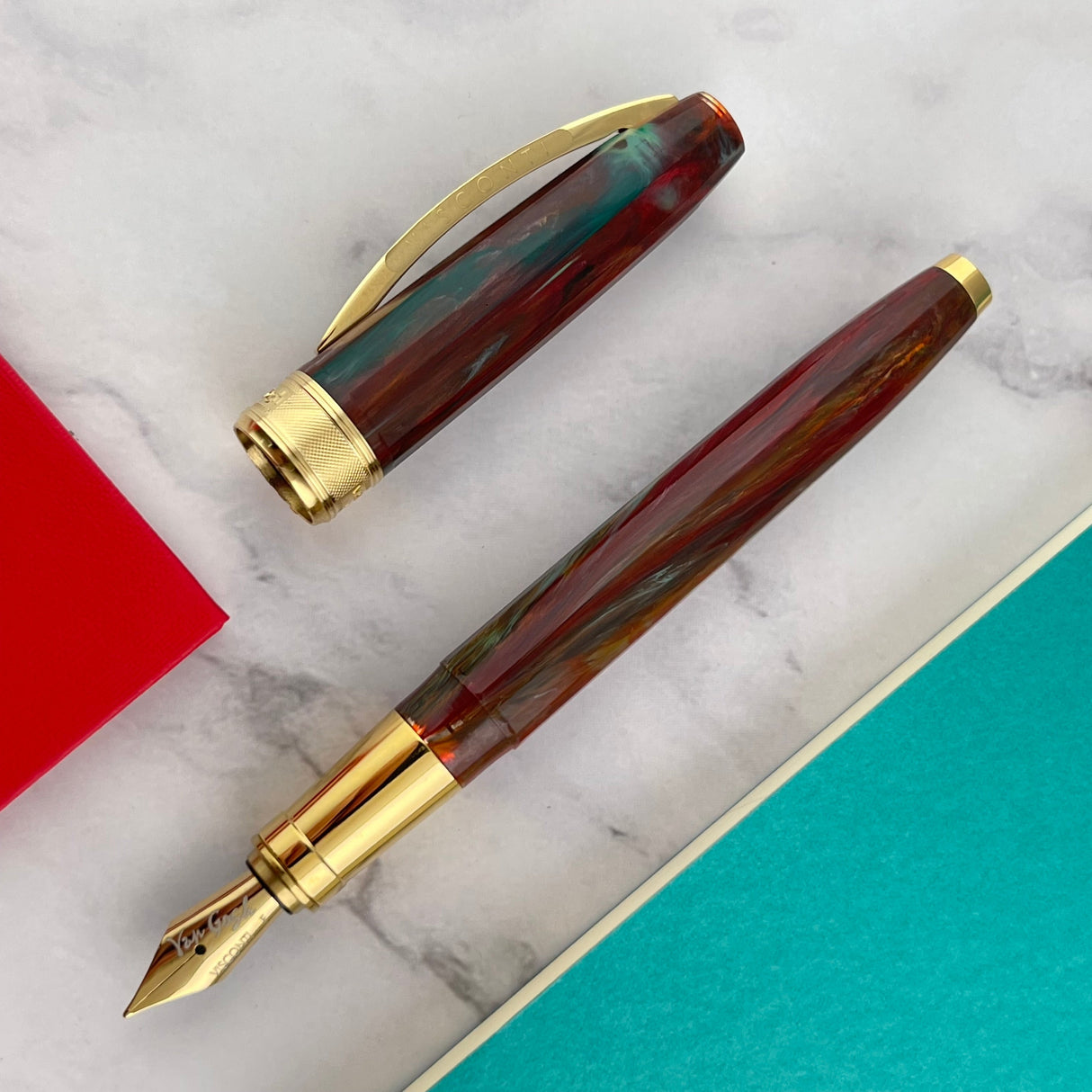 Visconti Van Gogh Fountain Pen - Flowering Plum Orchard