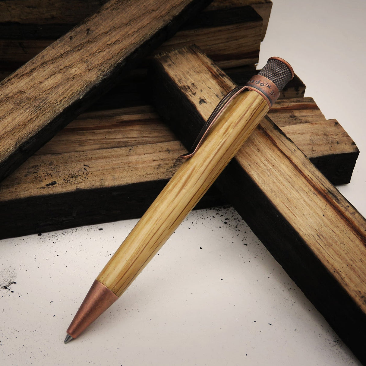 Retro 51 Tornado Woodworks Rollerball Pen - Bourbon Barrel