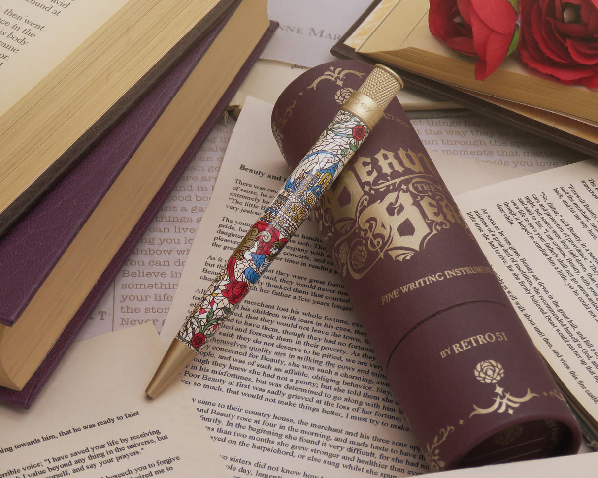 Retro 51 Tornado Rollerball Pen - Beauty and the Beast