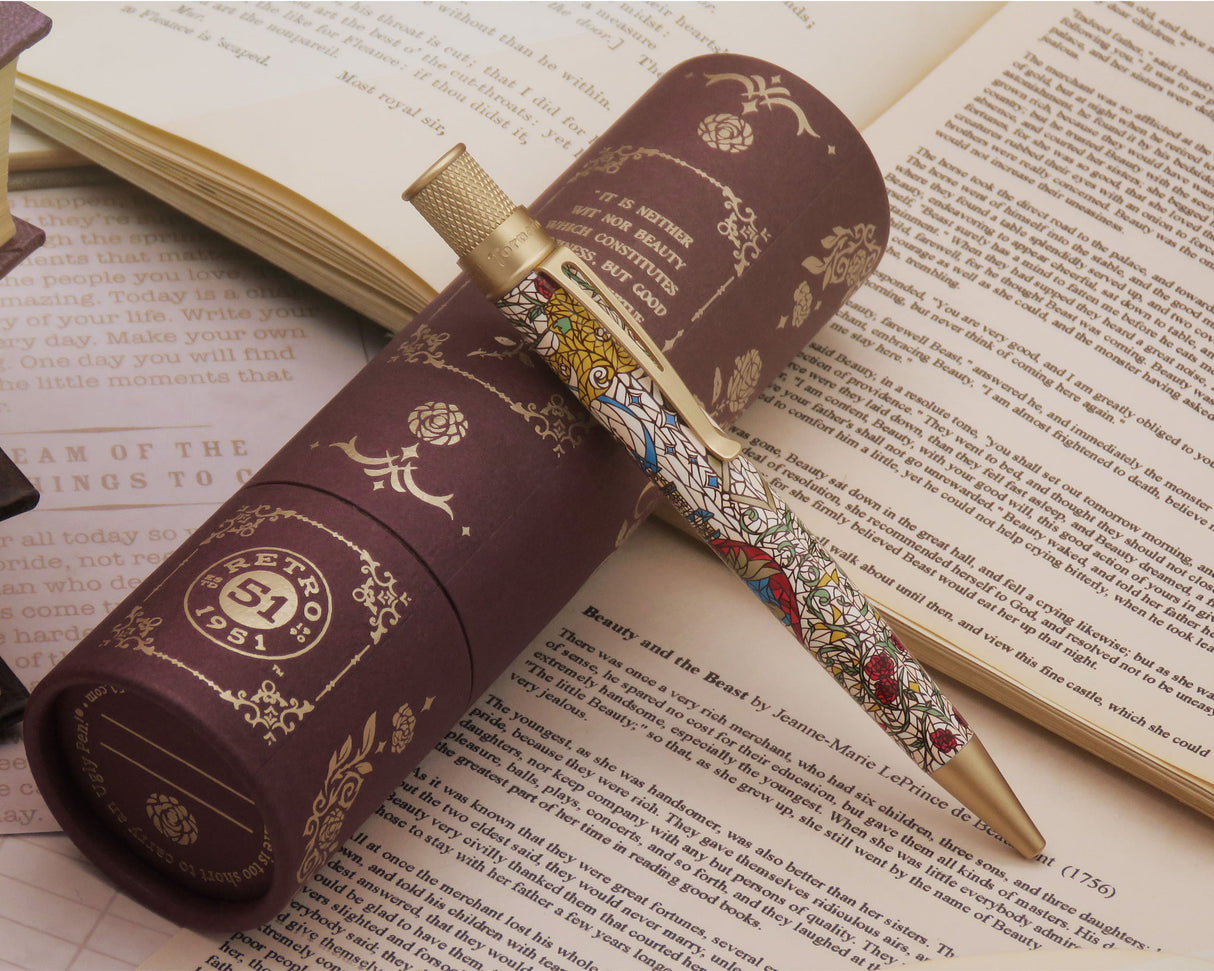Retro 51 Tornado Rollerball Pen - Beauty and the Beast