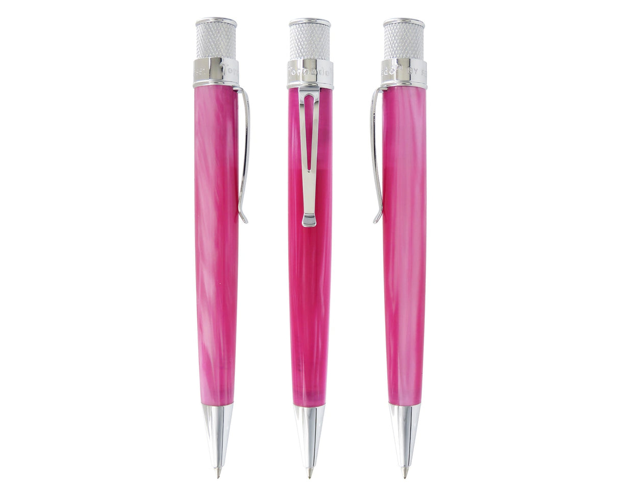 Retro 51 Vault Tornado Acrylic Rollerball Pen - Pink Cotton Candy