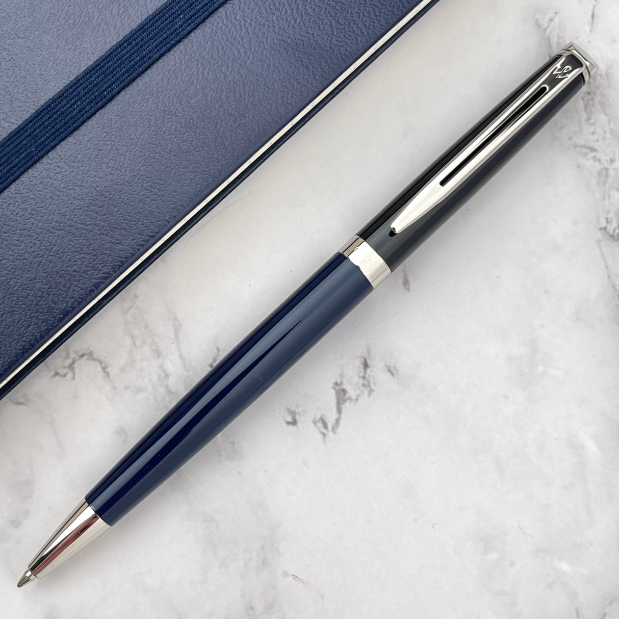 Waterman Hemisphere Color Block Ballpoint Pen - Black / Blue (Special Edition)