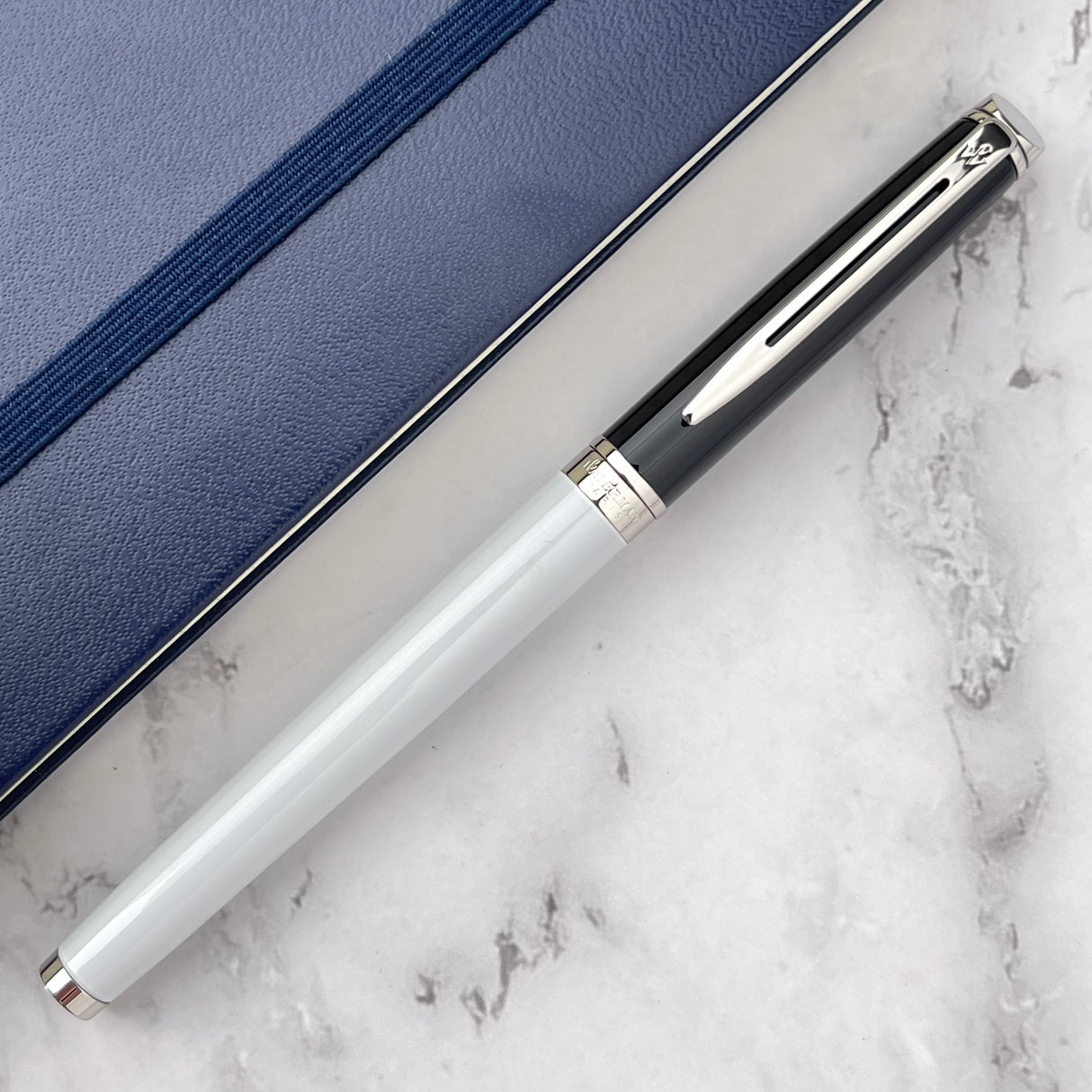 Waterman Hemisphere Color Block Rollerball Pen - Black / White (Special Edition)