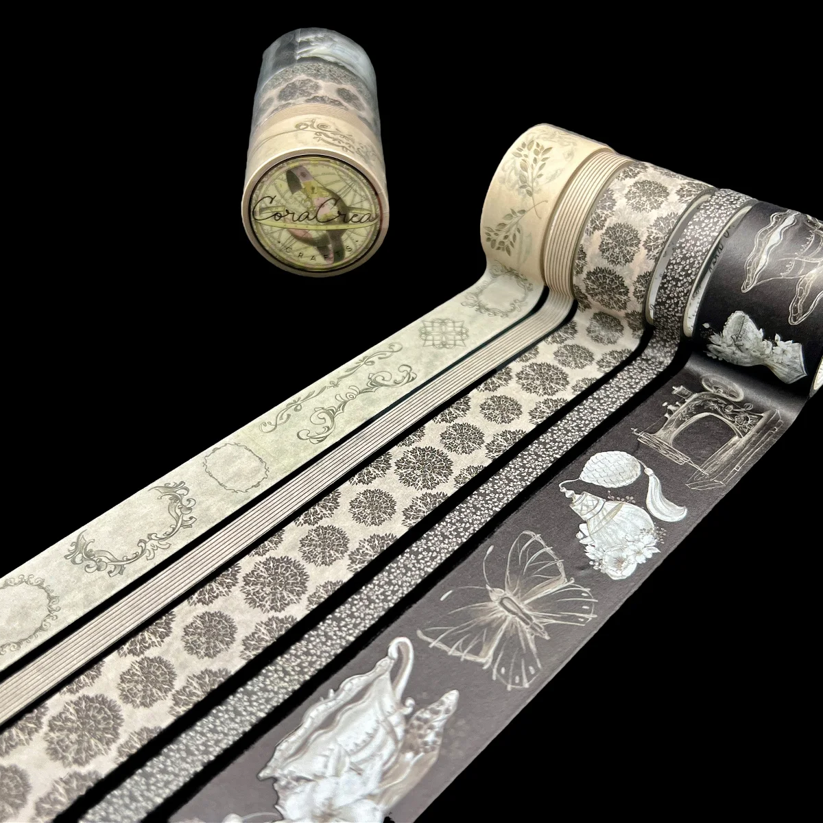 CoraCreaCrafts Washi Tape - Victorian Basics