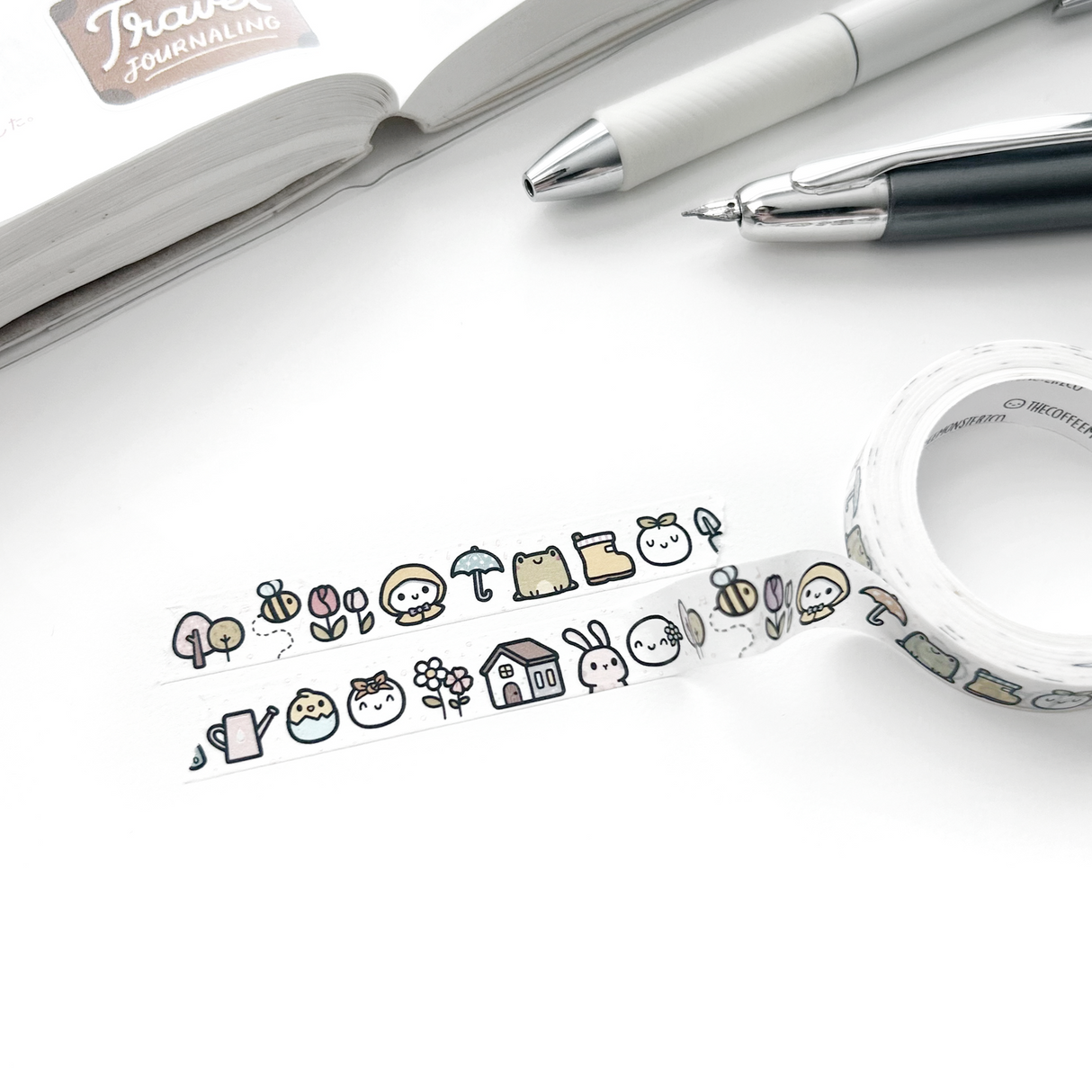 TheCoffeeMonsterzCo Spring Doodles Washi Tape - 10mm