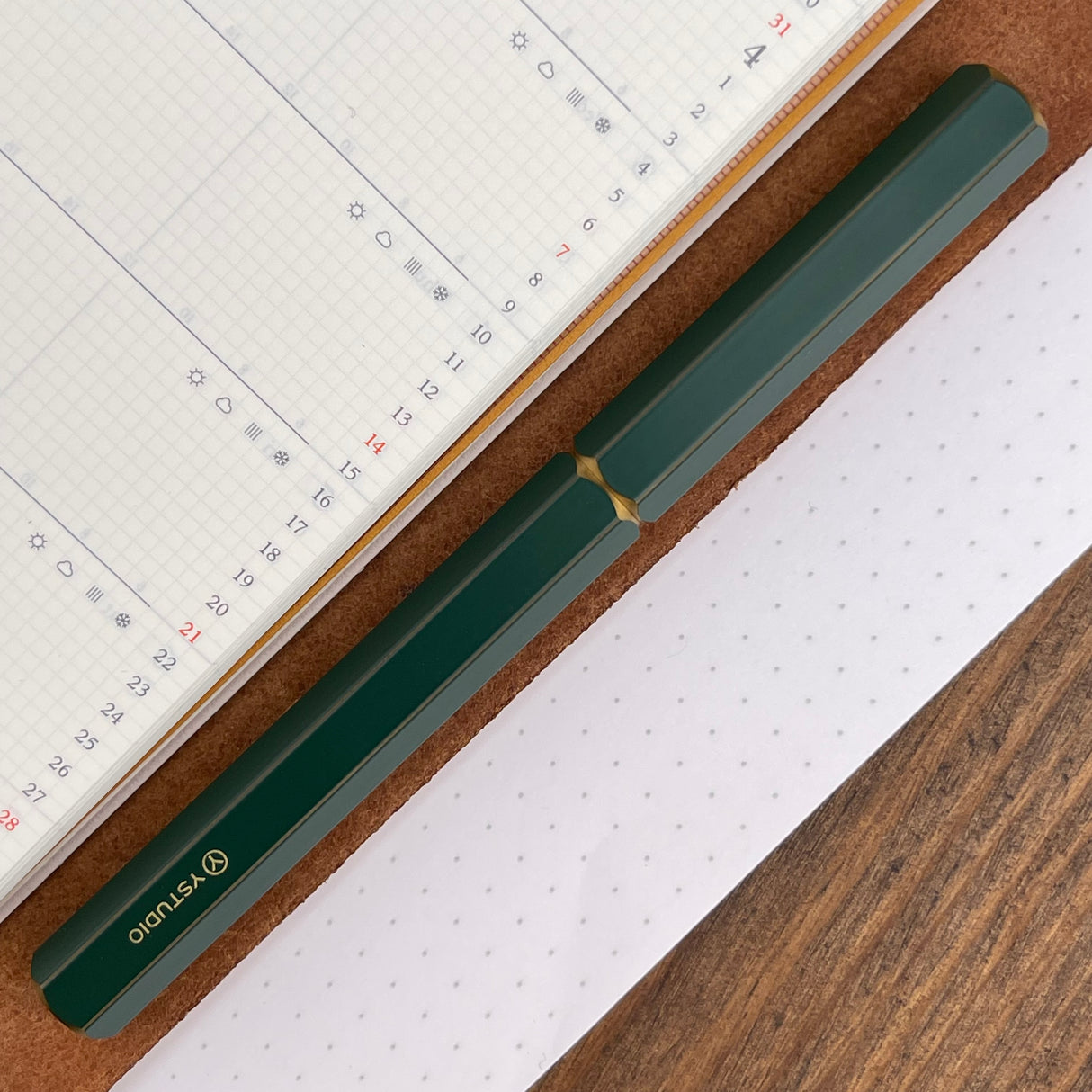 ystudio Classic Fountain Pen - Revolve Green (Doorbuster)
