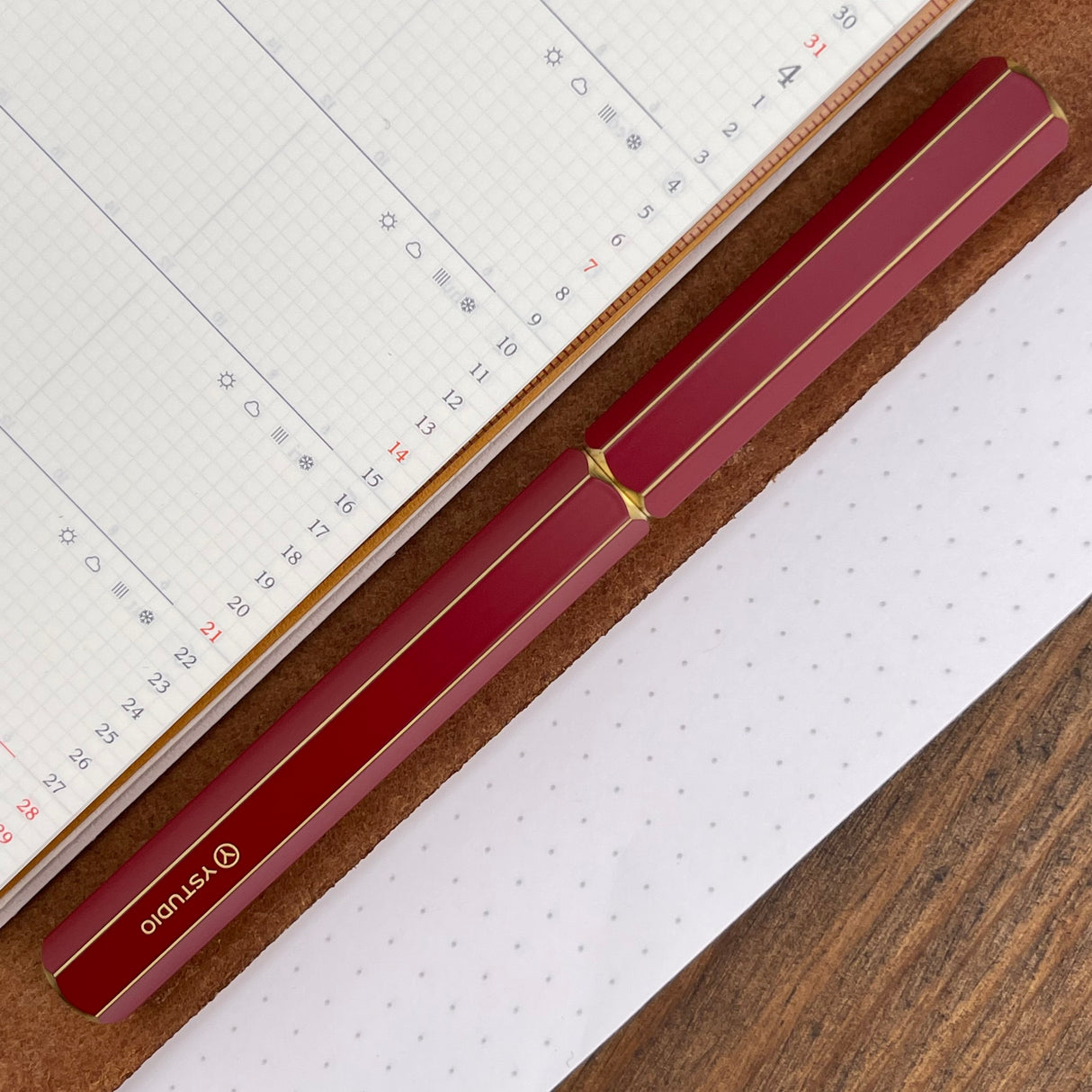 ystudio Classic Fountain Pen - Revolve Red (Doorbuster)