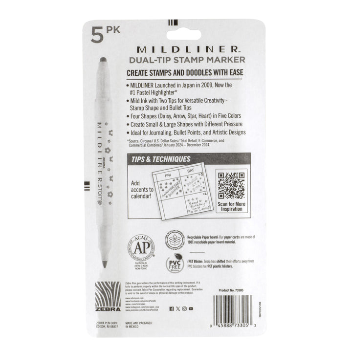 Zebra Mildliner Dual-Tip Stamp Marker