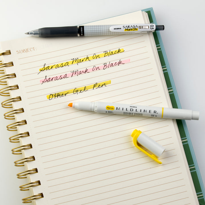 Zebra SARASA Mark ON Gel Retractable Pen - Black