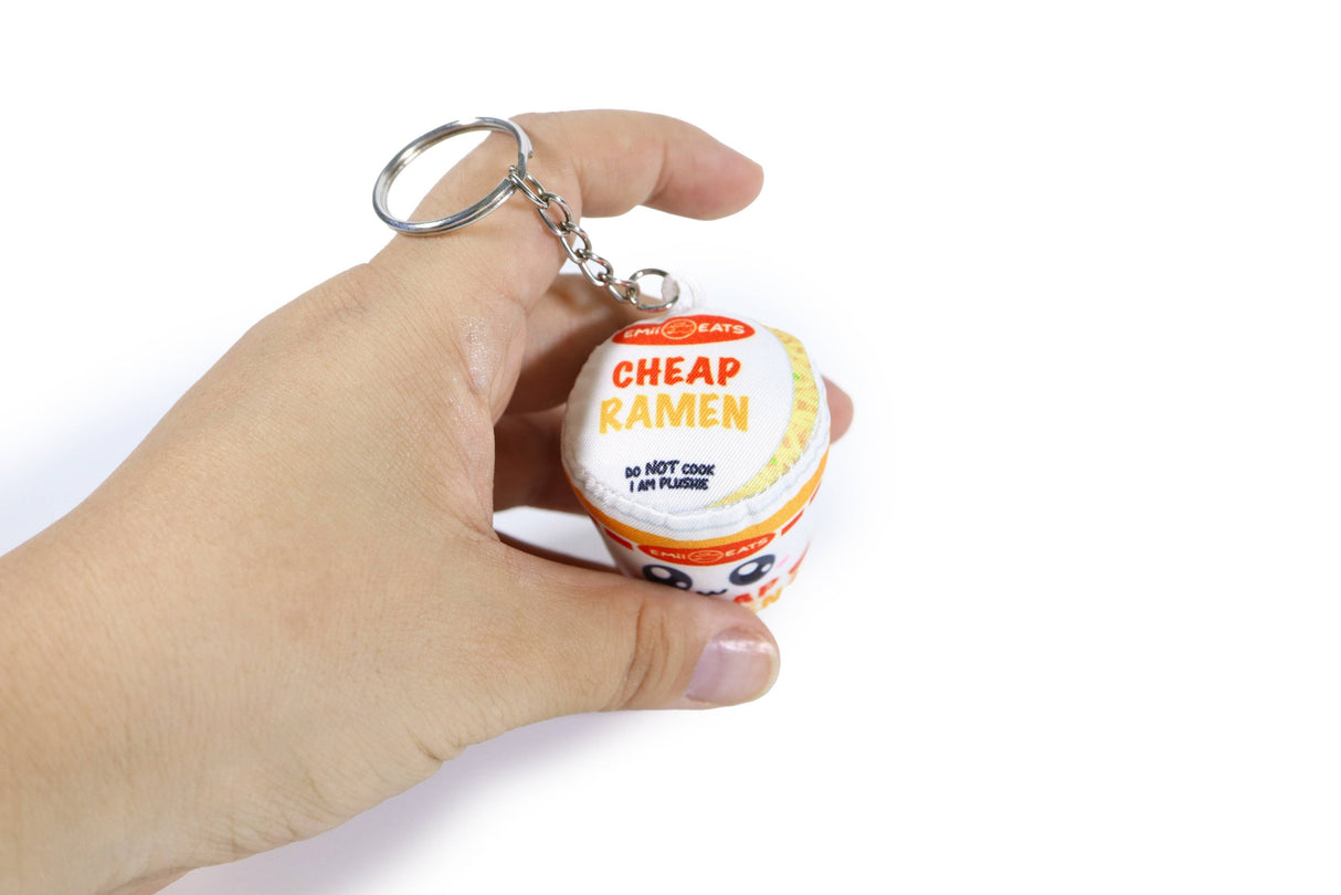 Tiny Cup Noodle Plush Keychain