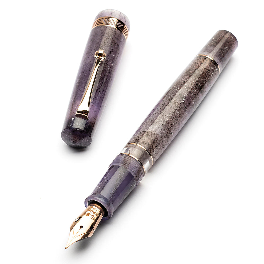 Leonardo Momento Magico Fountain Pen - Amethyst w/ Rose Gold