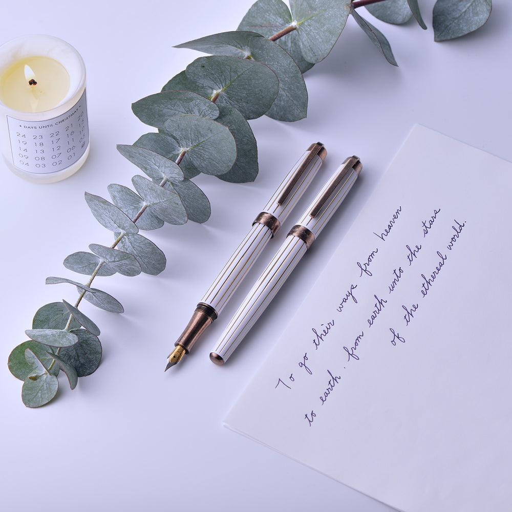 Laban Antique II Fountain Pen - White