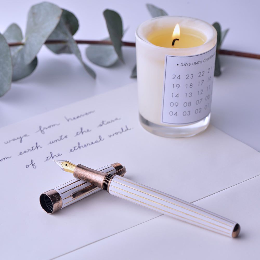 Laban Antique II Fountain Pen - White