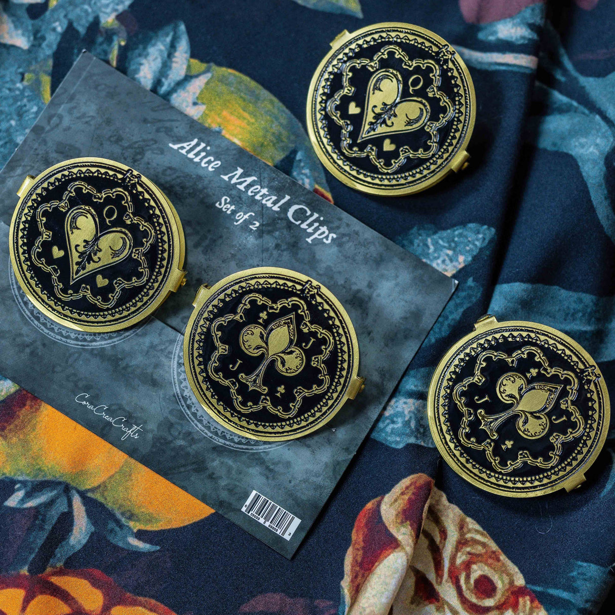 CoraCreaCrafts Alice Metal Clips (Set of 2)