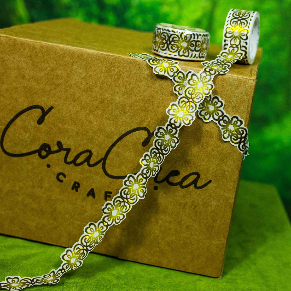 CoraCreaCrafts Celtic Leaf Cutout Foil Tape
