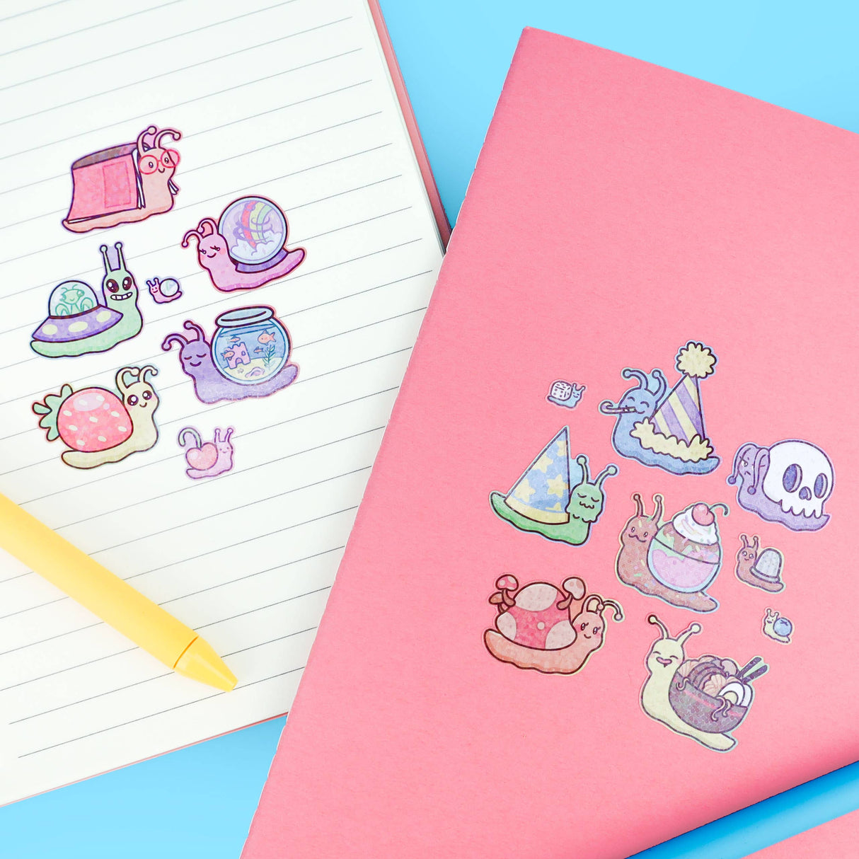 Snail Shells Vinyl Sticker Sheet