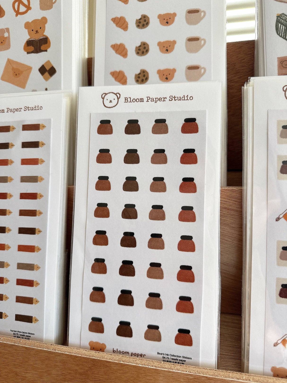 Bloom Paper Studio Bear's Ink Collection Stickers
