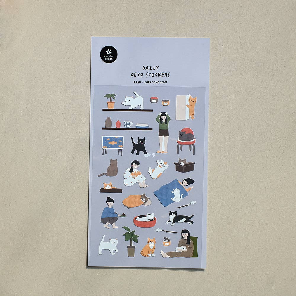 Suatelier Design Stickers - Cats Have Staff