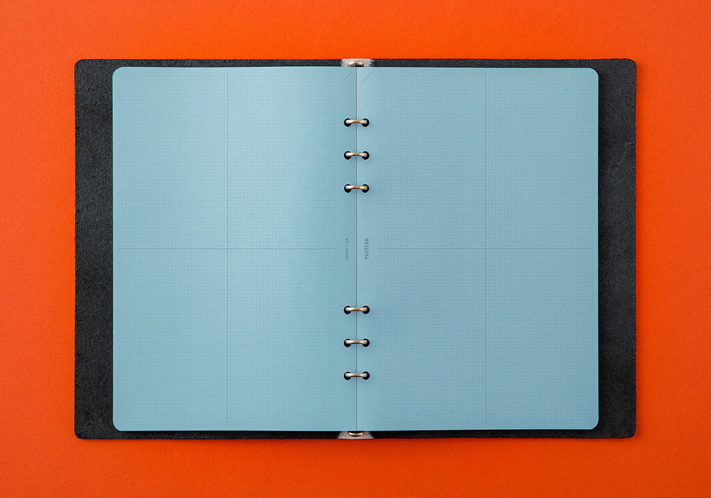 Plotter Blue Paper - 2mm Grid Quadrant Graph - 50 sheets (A5 Size)