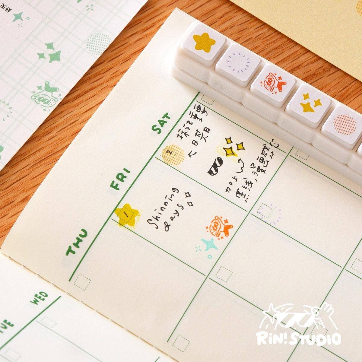 RiN! Studio Mini 6-in-1 Stamp - Shining
