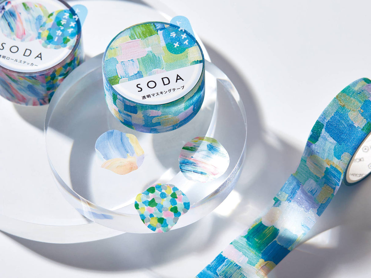 SODA Transparent Masking Tape - Glitter -
