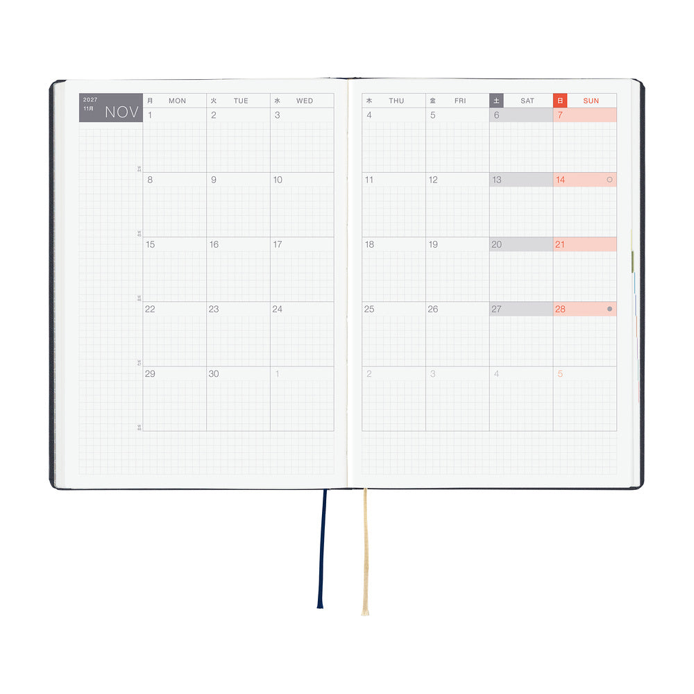 Hobonichi A5 Hon - Slash (Navy)