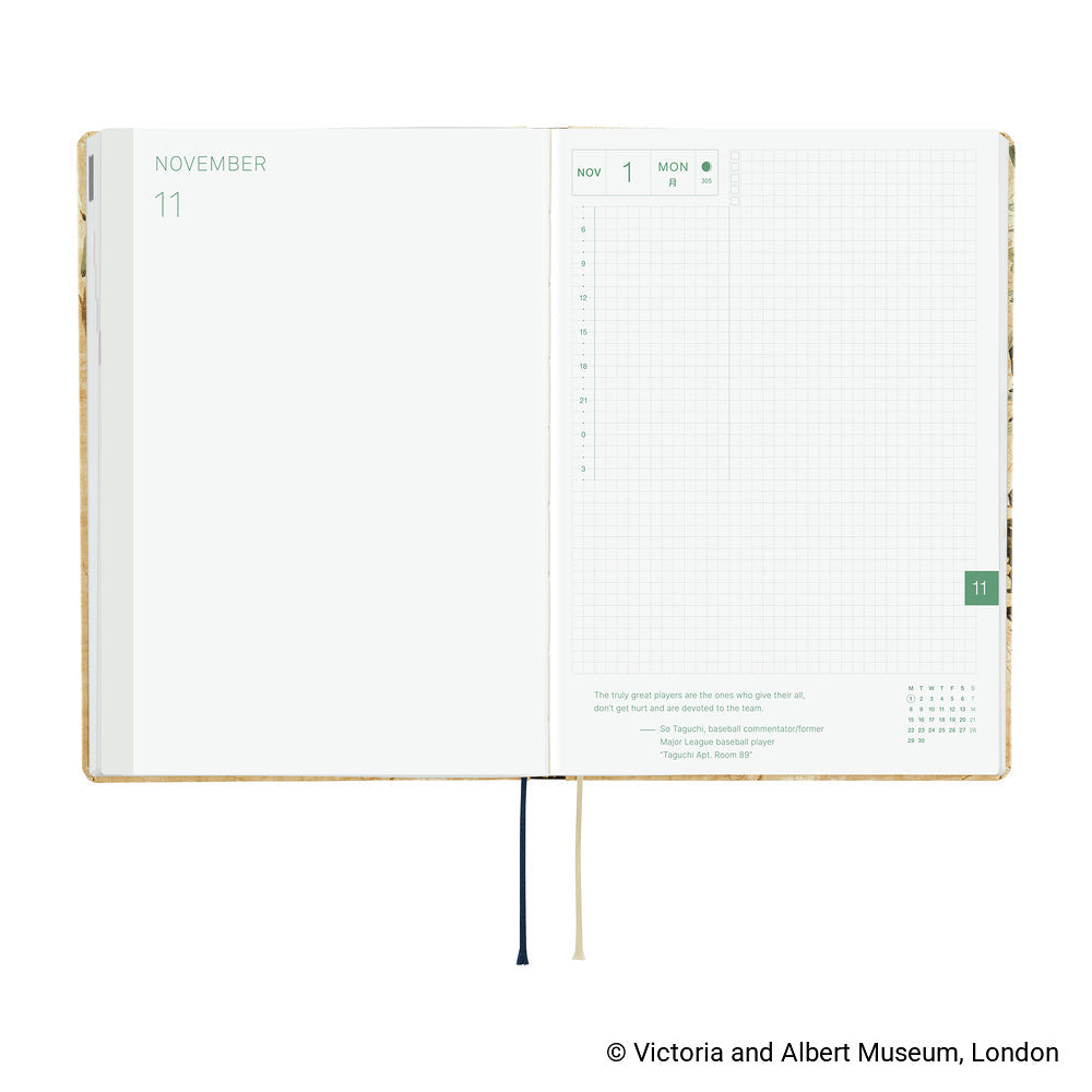 Hobonichi A5 Hon - V&A Series: Vine