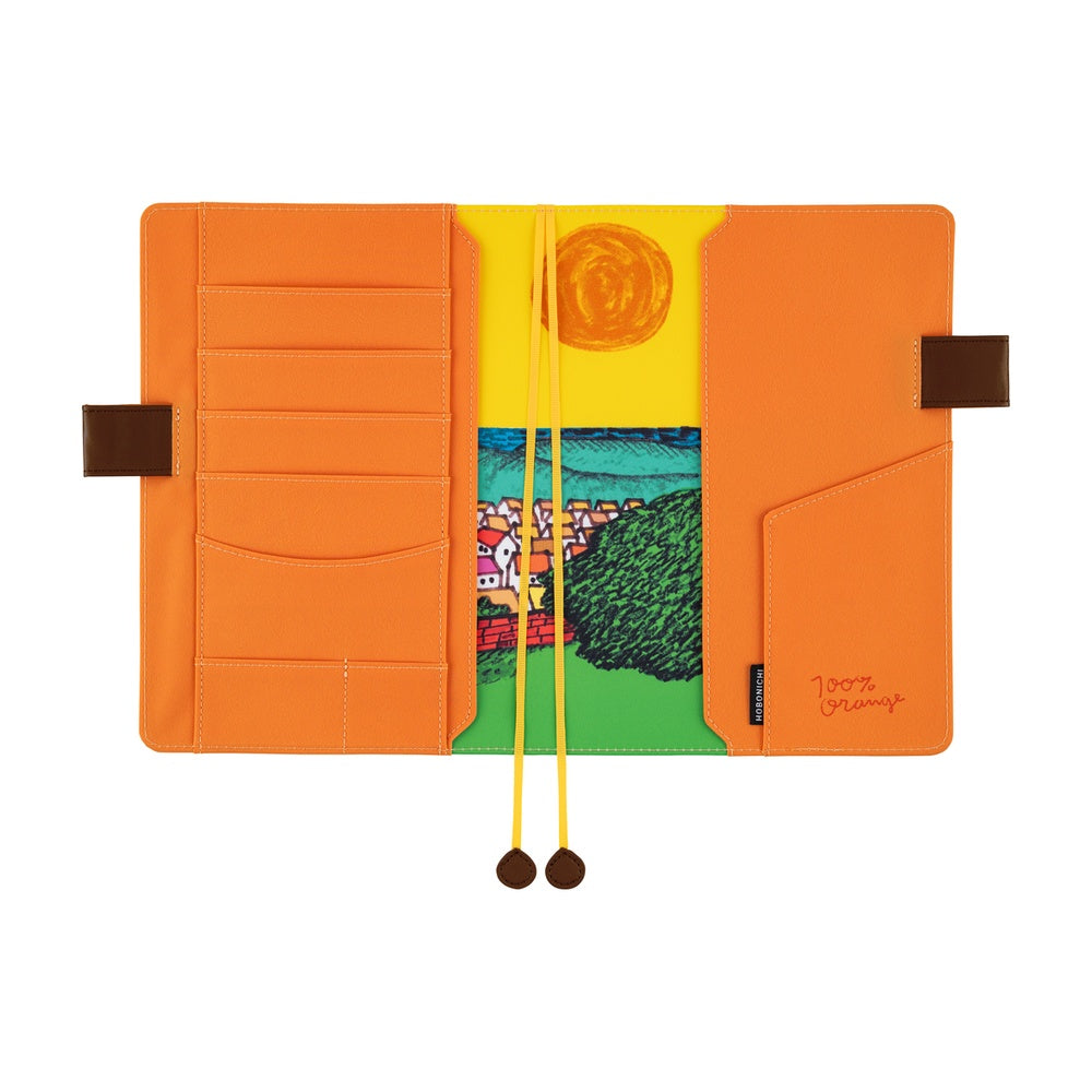 Hobonichi Techo A5 Cousin Planner Set - 100%ORANGE: Where’s the Squirrel Going